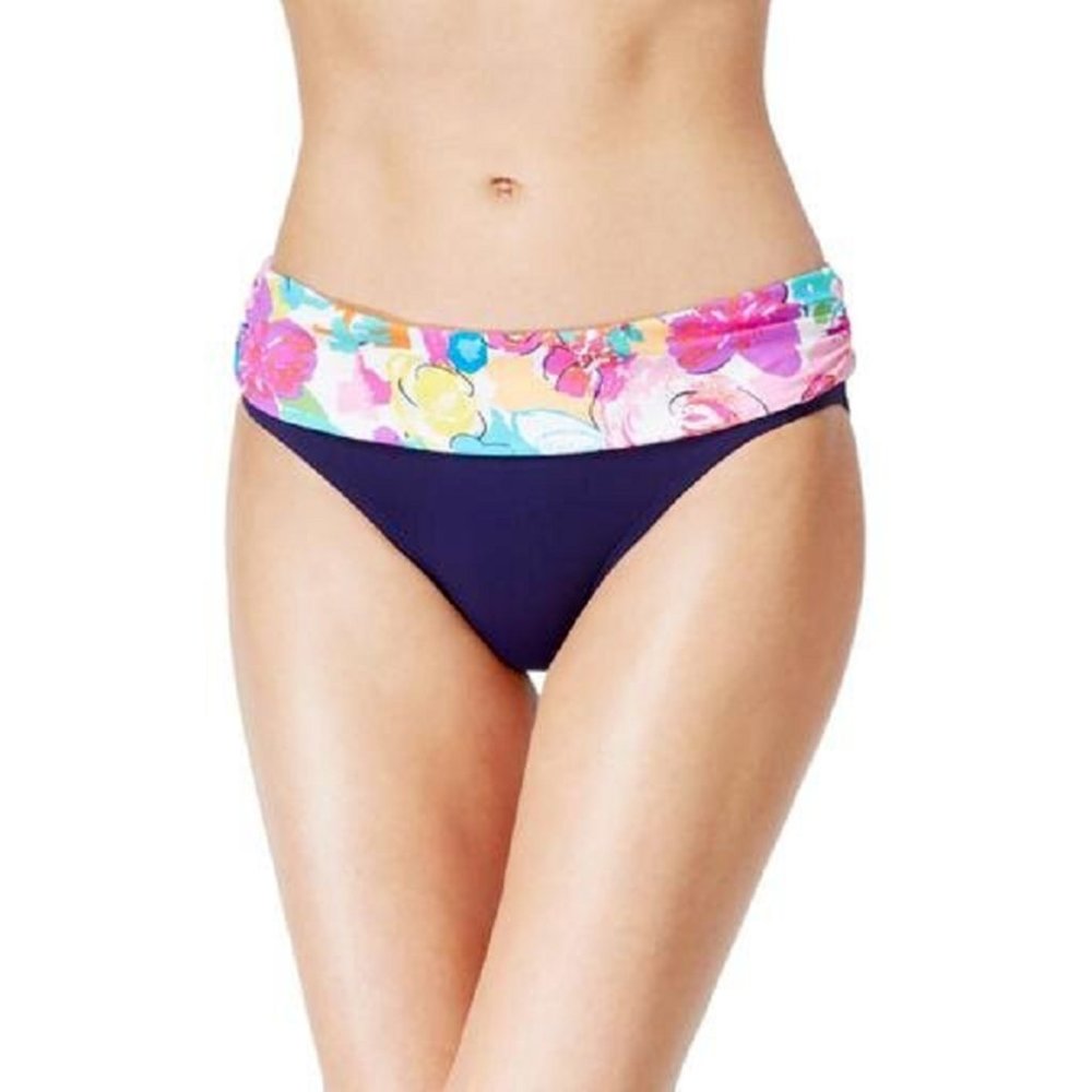 Anne Cole Women's XS Foldover Midrise Swim Bottom Retail $54.00
